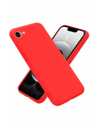 Newface iPhone 16E Kılıf Nano içi Kadife Silikon - Kırmızı