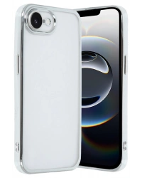 Newface iPhone 16E Kılıf Razer Lensli Silikon - Gümüş