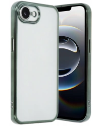 Newface iPhone 16E Kılıf Razer Lensli Silikon - Yeşil