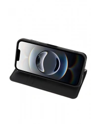 Newface iPhone 16E Kılıf Trend S Plus Kapaklı Kılıf - Siyah