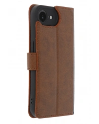 Newface iPhone 16E Kılıf Trend S Plus Kapaklı Kılıf - Taba