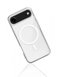 Newface iPhone 17 Air Kılıf Magneticsafe Şeffaf Silikon - Şeffaf