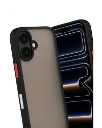 Newface iPhone 17 Kılıf Montreal Silikon Kapak - Siyah