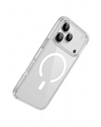 Newface iPhone 17 Pro Kılıf Pc Real Magsafe Kapak - Şeffaf