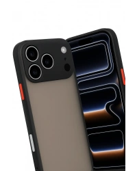 Newface iPhone 17 Pro Max Kılıf Montreal Silikon Kapak - Siyah