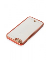 Newface iPhone 6 Kılıf Liva Lens Silikon - Kırmızı
