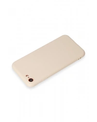 Newface iPhone 7 Kılıf First Silikon - Krem