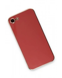 Newface iPhone 7 Kılıf Volet Silikon - Kırmızı