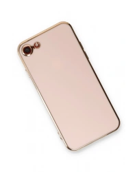 Newface iPhone 7 Kılıf Volet Silikon - Pembe