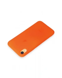 Newface iPhone XR Kılıf First Silikon - Parlak Turuncu
