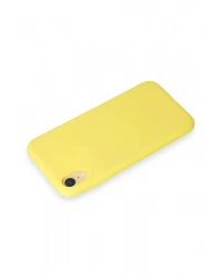 Newface iPhone XR Kılıf First Silikon - Sarı