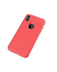 Newface iPhone XS Max Kılıf Auto Focus Kapak - Kırmızı