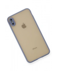 Newface iPhone XS Max Kılıf Montreal Silikon Kapak - Gri