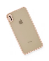 Newface iPhone XS Max Kılıf Montreal Silikon Kapak - Pembe