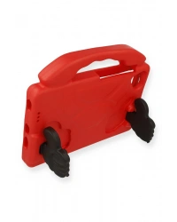 Newface Lenovo Tab M10 TB328FU Kılıf Like Stantlı Tablet Silikon - Kırmızı