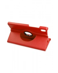 Newface Lenovo Tab M8 Kılıf 360 Tablet Deri Kılıf - Kırmızı