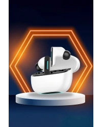 Newface LS-518 Aktif Gürültü Engelleyici Özellikli TWS Airpods Kulaklık - Beyaz-Siyah