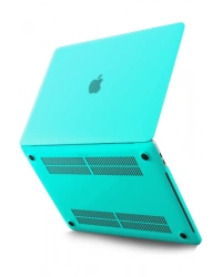 Newface Macbook Pro 13 2020 Macbook Buzlu Kapak - Yeşil