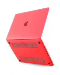 Newface Macbook Pro 13 2021 Macbook Buzlu Kapak - Kırmızı