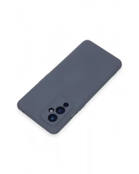 Newface One Plus 9 Kılıf Nano içi Kadife Silikon - Gri