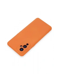 Newface One Plus 9 Kılıf Nano içi Kadife Silikon - Turuncu