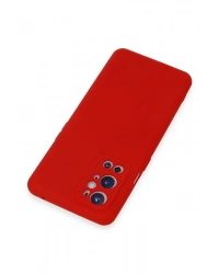 Newface One Plus 9 Pro Kılıf Nano içi Kadife Silikon - Kırmızı