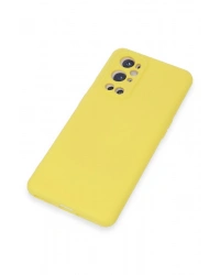Newface One Plus 9 Pro Kılıf Nano içi Kadife Silikon - Sarı