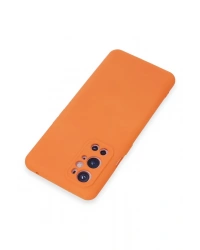 Newface One Plus 9 Pro Kılıf Nano içi Kadife Silikon - Turuncu