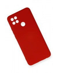 Newface Oppo A15 Kılıf Nano içi Kadife Silikon - Kırmızı