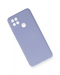 Newface Oppo A15 Kılıf Nano içi Kadife Silikon - Lila