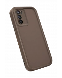 Newface Oppo A16 Kılıf Viera Silikon - Kahverengi