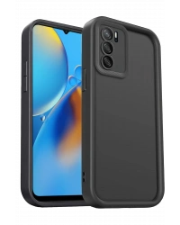 Newface Oppo A16 Kılıf Viera Silikon - Siyah