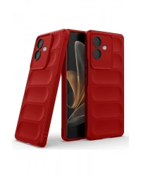 Newface Oppo A3 Kılıf Optimum Silikon - Kırmızı