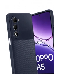 Newface Oppo A5 4G Auto Focus Karbon Kapak - Lacivert