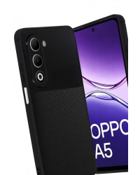Newface Oppo A5 4G Auto Focus Karbon Kapak - Siyah