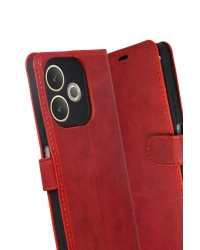 Newface Oppo A5 Pro 4G Trend S Plus Kapaklı Kılıf - Kırmızı