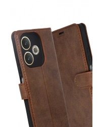 Newface Oppo A5 Pro 4G Trend S Plus Kapaklı Kılıf - Taba