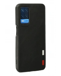 Newface Oppo A54 4G Kılıf Loop Deri Silikon - Siyah