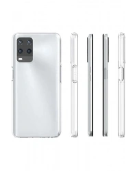 Newface Oppo A54 4G Kılıf Lüx Şeffaf Silikon