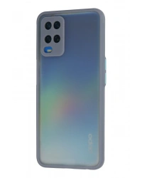 Newface Oppo A54 4G Kılıf Montreal Silikon Kapak - Gri