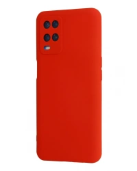 Newface Oppo A54 4G Kılıf Nano içi Kadife Silikon - Kırmızı