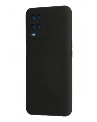 Newface Oppo A54 4G Kılıf Nano içi Kadife Silikon - Siyah