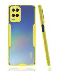 Newface Oppo A54 4G Kılıf Platin Silikon - Sarı