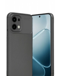 Newface Oppo A6 Pro 4G Auto Focus Karbon Kapak - Gri