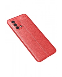 Newface Oppo A74 4G Kılıf Auto Focus Kapak - Kırmızı