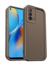 Newface Oppo A74 4G Kılıf Viera Silikon - Kahverengi