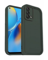 Newface Oppo A74 4G Kılıf Viera Silikon - Koyu Yeşil