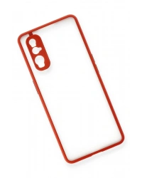 Newface Oppo Find X2 Kılıf Montreal Silikon Kapak - Kırmızı