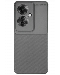 Newface Oppo Reno 11F Kılıf Auto Focus Karbon Kapak - Gri