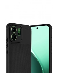 Newface Oppo Reno 14 Auto Focus Karbon Kapak - Siyah